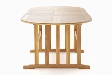 Menorca Stort Ovalt Förlängningbart Matbord i trä Utomhus 100x180 cm - Teak / Natur - Products - Utemöbler & utemiljö - Utebord & trädgårdsbord - Matbord utomhus