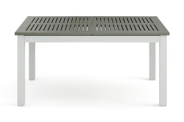 Monaco rektangulärt förlängningsbart bord utomhus med iläggsskiva 150-250x90 cm i aluminium/metall/plast - Vit/Grå - Products - Utemöbler & utemiljö - Utebord & trädgårdsbord - Matbord utomhus