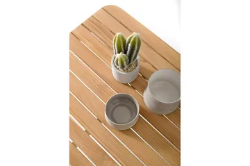 Portals Cafébord och Loungebord 72 cm Teak Trä - Vit - Products - Utemöbler & utemiljö - Utebord & trädgårdsbord - Loungebord & soffbord utomhus