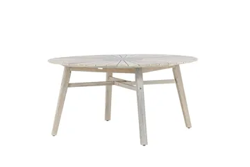 Runt Matbord Rives 150 cm Utomhus - Vitputsad - Products - Utemöbler & utemiljö - Utebord & trädgårdsbord - Matbord utomhus