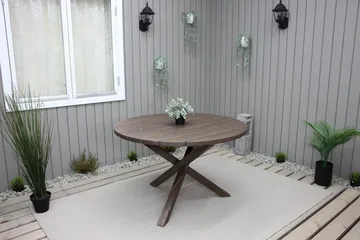 Scottsdale Matbord Utomhus Runt 112 cm - Brun - Products - Utemöbler & utemiljö - Utebord & trädgårdsbord - Matbord utomhus