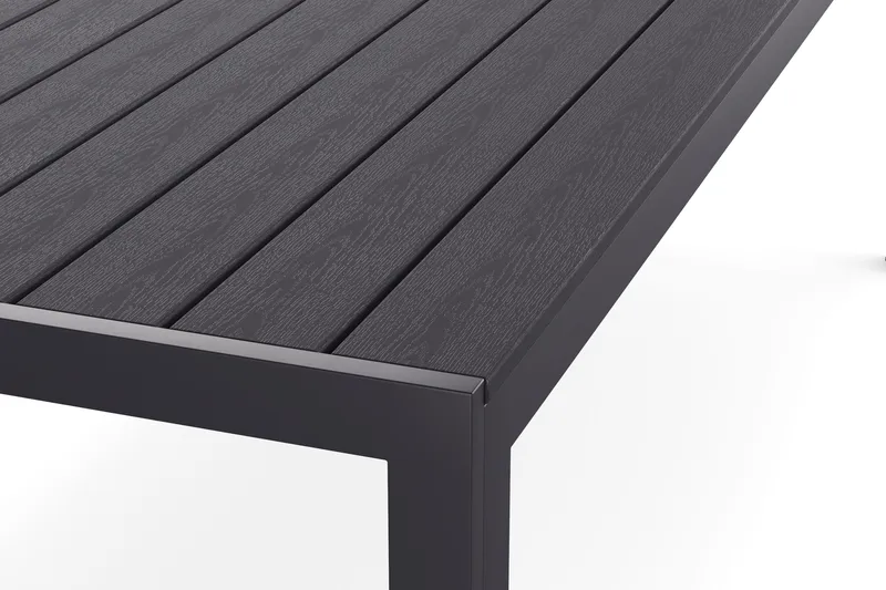Siri Matbord Utomhus 90x205 cm - Svart - Products - Utemöbler & utemiljö - Utebord & trädgårdsbord - Matbord utomhus