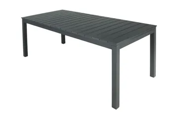 Tunis Rektangulärt Stort Förlängningsbart Matbord utomhus 205/305x90 cm i metall plast - Svart - Products - Utemöbler & utemiljö - Utebord & trädgårdsbord - Matbord utomhus