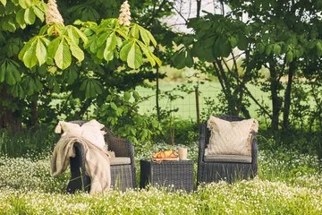 Marcus Caféset med 2 Light Fåt öljer m Dyna - Svart - Products - Utemöbler & utemiljö - Utegrupp - Cafegrupp & cafeset