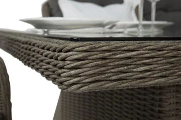 Marcus Matgrupp 200 + 6 Fåtöljer m Dyna - Grå - Products - Utemöbler & utemiljö - Utegrupp - Matgrupp utomhus