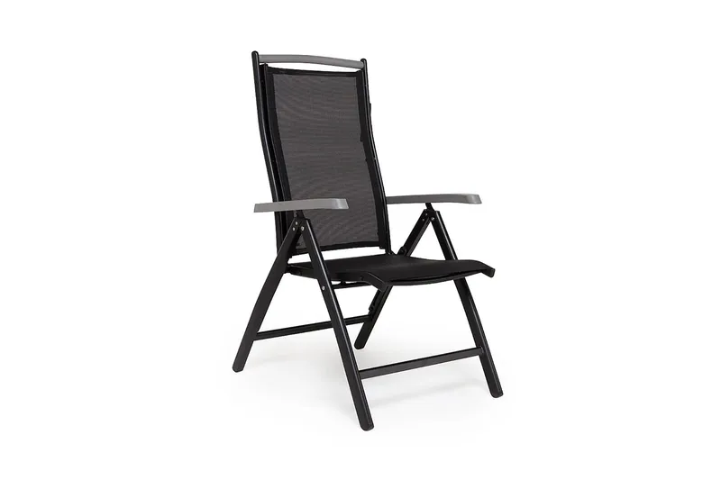 Monaco Matgrupp Utomhus 152-210 + 4 Positionsstol Lyx - Svart/Svart - Products - Utemöbler & utemiljö - Utegrupp - Matgrupp utomhus