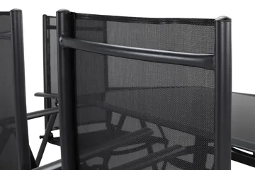 Primavera Matgrupp 150x90 + 6 Stolar - Svart - Products - Utemöbler & utemiljö - Utegrupp - Matgrupp utomhus