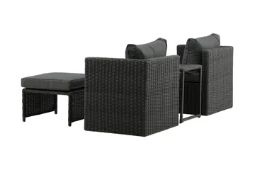 Quad Balkonggrupp 2-sits - Svart - Products - Utemöbler & utemiljö - Utegrupp - Cafegrupp & cafeset