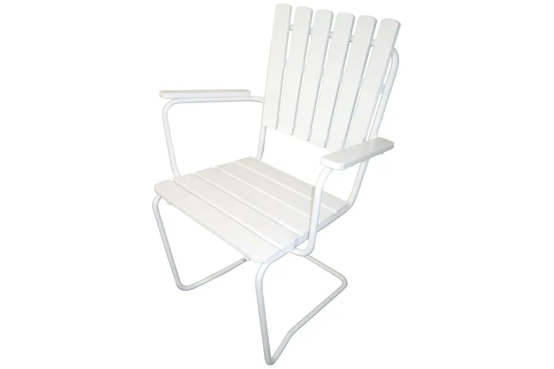 Vaxholm Matgrupp Utomhus Rund 100 cm + 4 Utestolar Vit - Products - Utemöbler & utemiljö - Utegrupp - Matgrupp utomhus