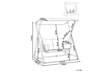Hammock Fiastra - Mörkgrå - Products - Utemöbler & utemiljö - Utesoffa - Hammock