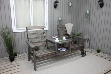 KIngdom Utebänk 177 cm - Grå - Products - Utemöbler & utemiljö - Utesoffa - Trädgårdsbänk & utebänk