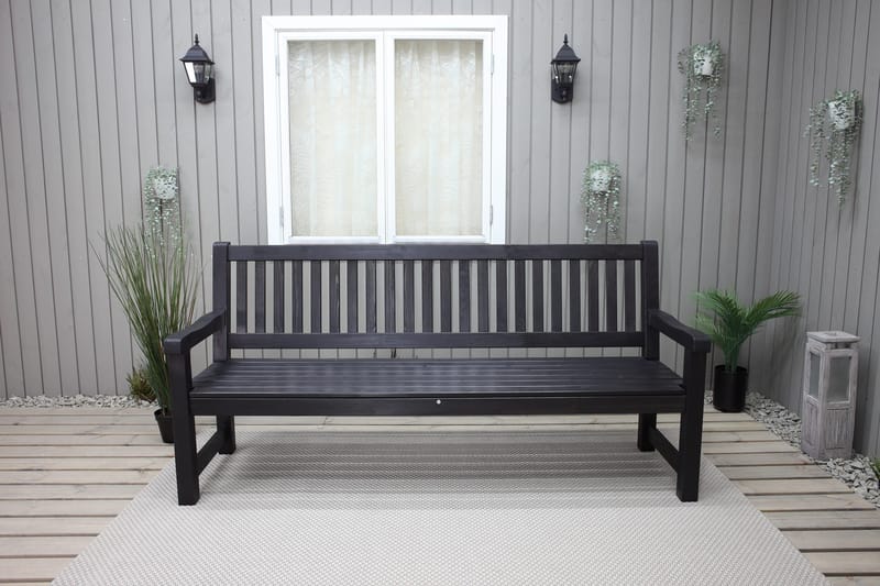 Rimforsa Utesoffa - Kaffesvart - Products - Utemöbler & utemiljö - Utesoffa - Trädgårdsbänk & utebänk