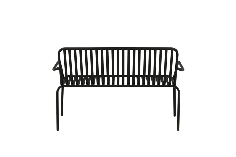 Peking Utebänk - Svart - Products - Utemöbler & utemiljö - Utesoffa - Trädgårdsbänk & utebänk