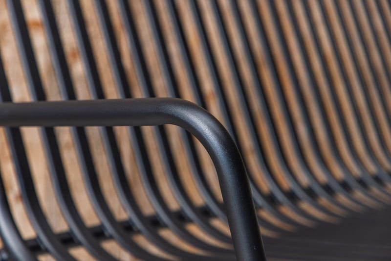 Peking Utebänk - Svart - Products - Utemöbler & utemiljö - Utesoffa - Trädgårdsbänk & utebänk