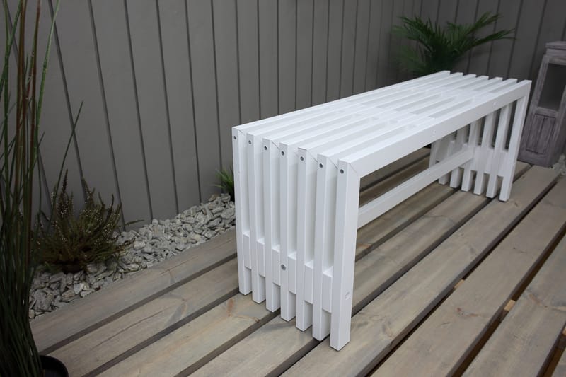 Ulrey Bänk Utomhus - Vit - Products - Utemöbler & utemiljö - Utesoffa - Trädgårdsbänk & utebänk