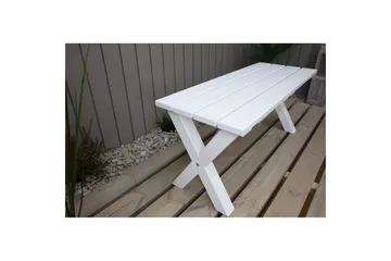 Utomhusbänk Scottsdale - Vit, 100 cm - Products - Utemöbler & utemiljö - Utesoffa - Trädgårdsbänk & utebänk