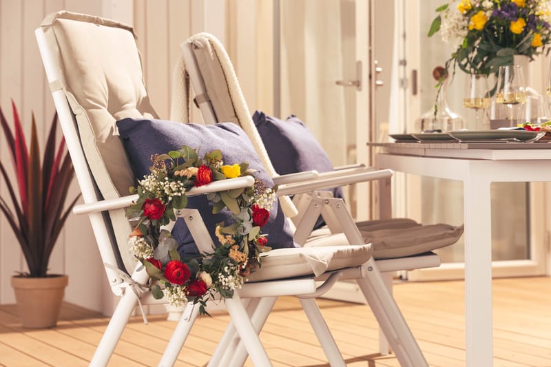 Maggie Positionsstol Utomhus - Vit/grå - Products - Utemöbler & utemiljö - Utestol & trädgårdsstol - Positionsstol