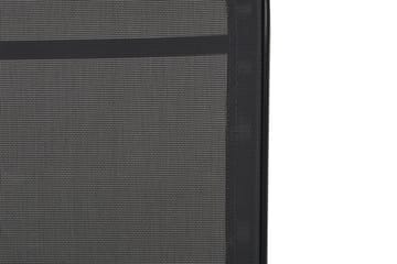 Monaco Solsäng med justerbar rygg i aluminium grå textil - Svart - Products - Utemöbler & utemiljö - Utestol & trädgårdsstol - Solsäng & solvagn