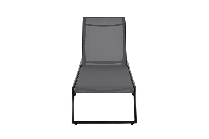 Monaco Solsäng med justerbar rygg i aluminium grå textil - Svart - Products - Utemöbler & utemiljö - Utestol & trädgårdsstol - Solsäng & solvagn