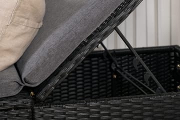 Quad Solsäng - Svart - Products - Utemöbler & utemiljö - Utestol & trädgårdsstol - Solsäng & solvagn