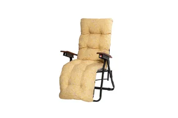 Tourra Baden Baden Stol med Dyna - Svart/Gul - Products - Utemöbler & utemiljö - Utestol & trädgårdsstol - Solstol - Baden baden stol