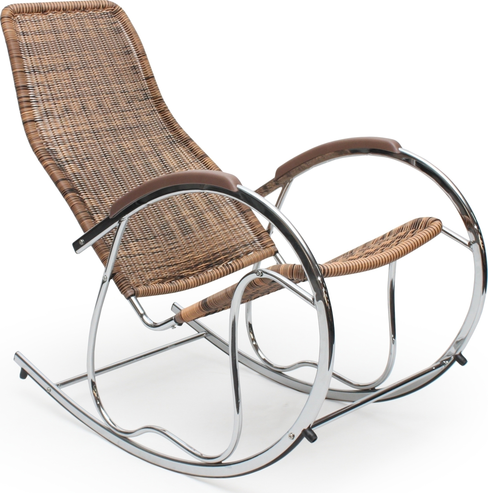 Komfort Digi Gyngestol - Krom/Rotting