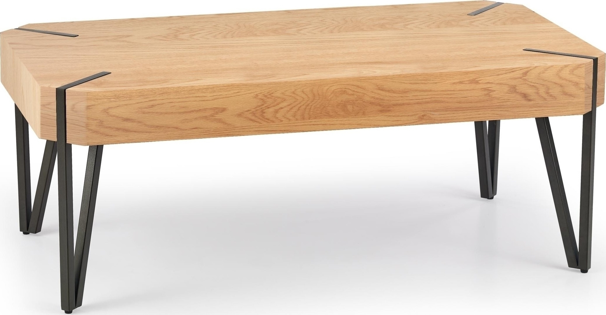 Bethany stuebord - Gull eik/svart Bethany stuebord - Gull eik/svart