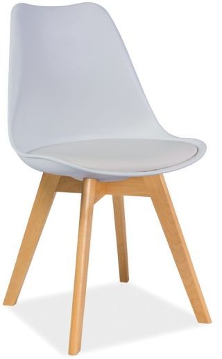 Jerry spisestol - Hvit/bøk Jerry spisestol - Hvit/bøk