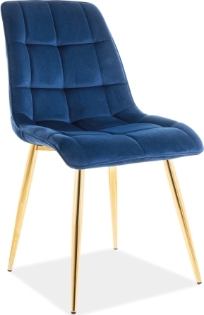 Chic Velvet stol - Gull/bl�