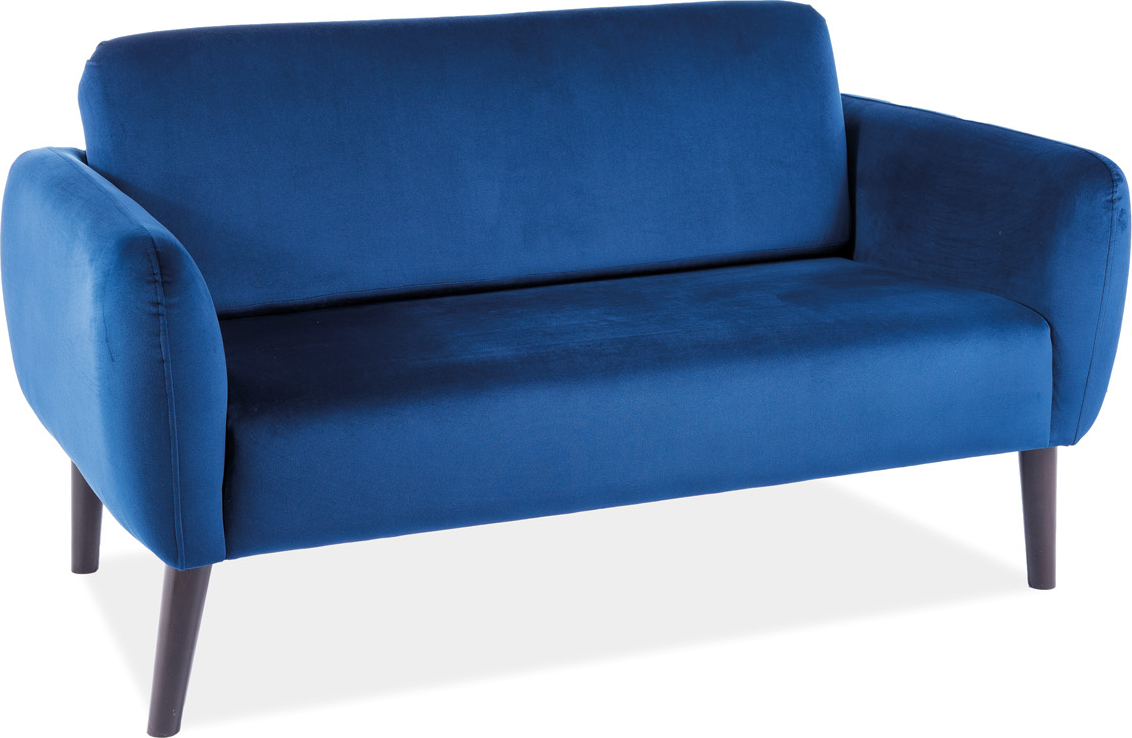 Elsa 2-seters sofa - Blå fløyel Elsa 2-seters sofa - Blå fløyel