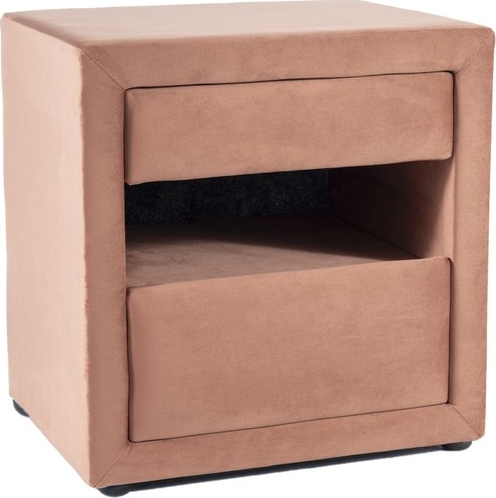 Eton 3 nattbord - Rosa fløyel Eton 3 nattbord - Rosa fløyel