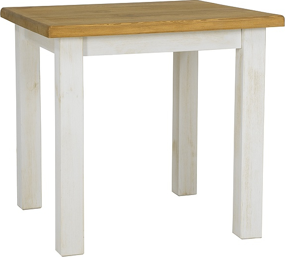 Vimle spisebord, 80 cm - Brun/hvit