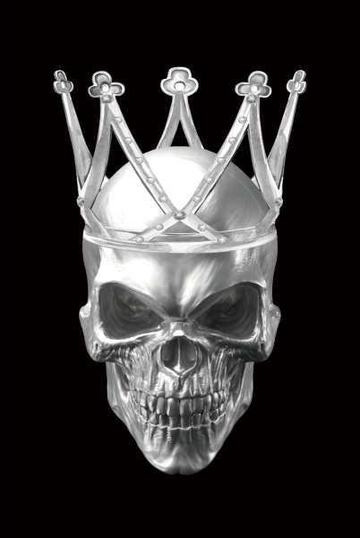 Skull nr. 2 glassplate - 80x120 cm