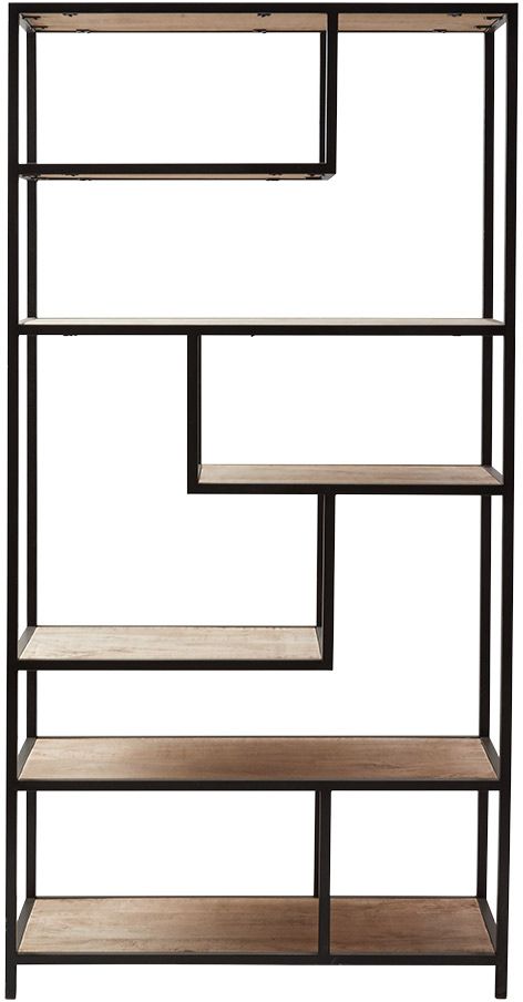 Tessa bokhylle - tre/svart Tessa bokhylle - tre/svart