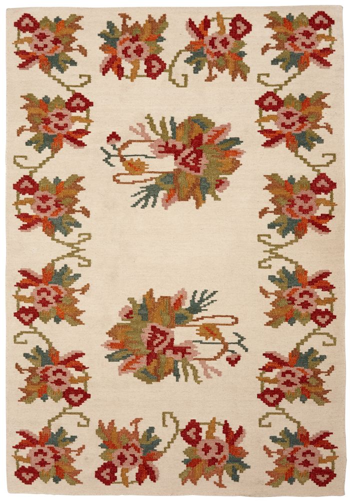 Kelimteppe Columbine - Offwhite