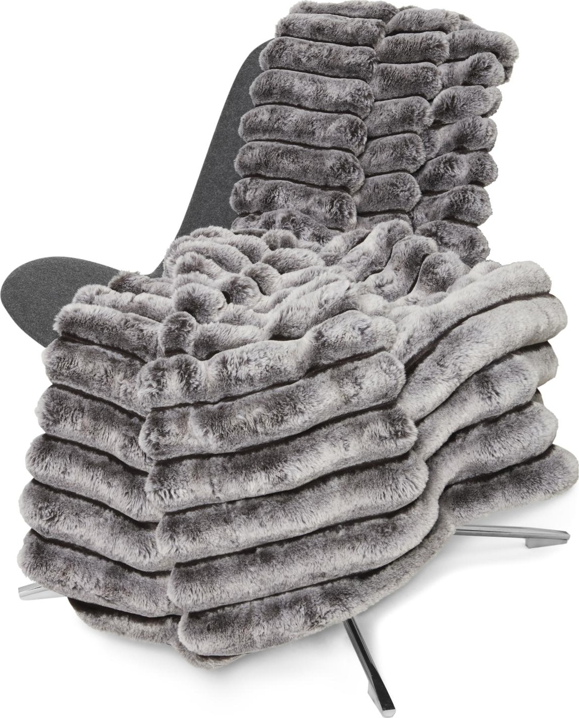 Rocky plaid Smoke - 120 x 180 cm