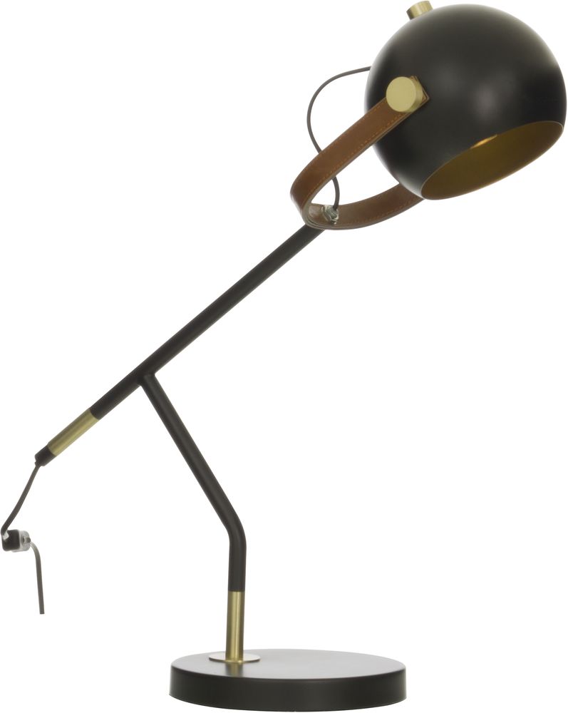 bord lampe Bow - svart / matt messing