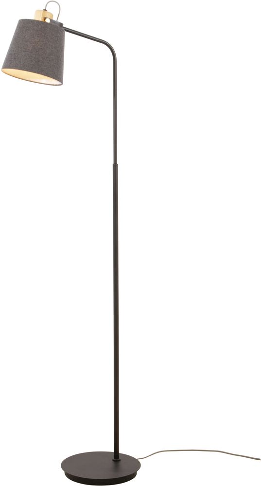 Gulvlampe Geilo - Svart/tre