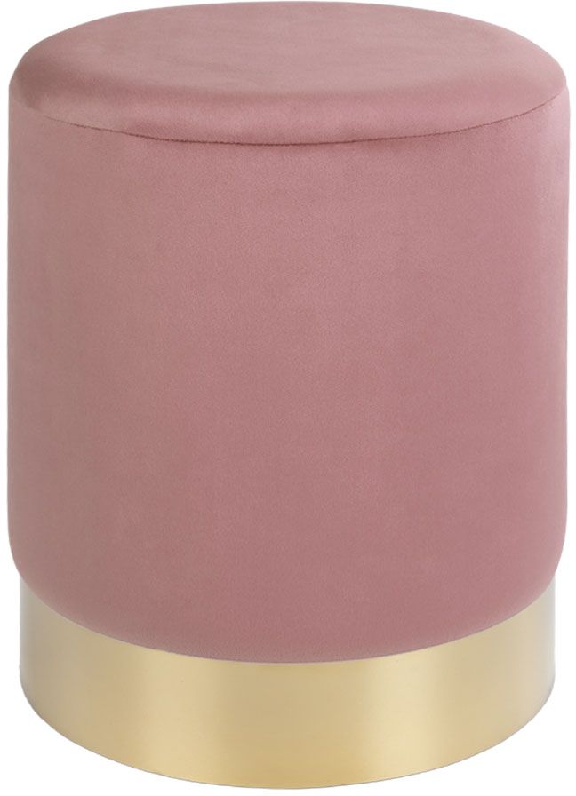 Gamby sittepuff - Rosa/messing + Flekkfjerner for møbler Gamby sittepuff - Rosa/messing + Flekkfjerner for møbler