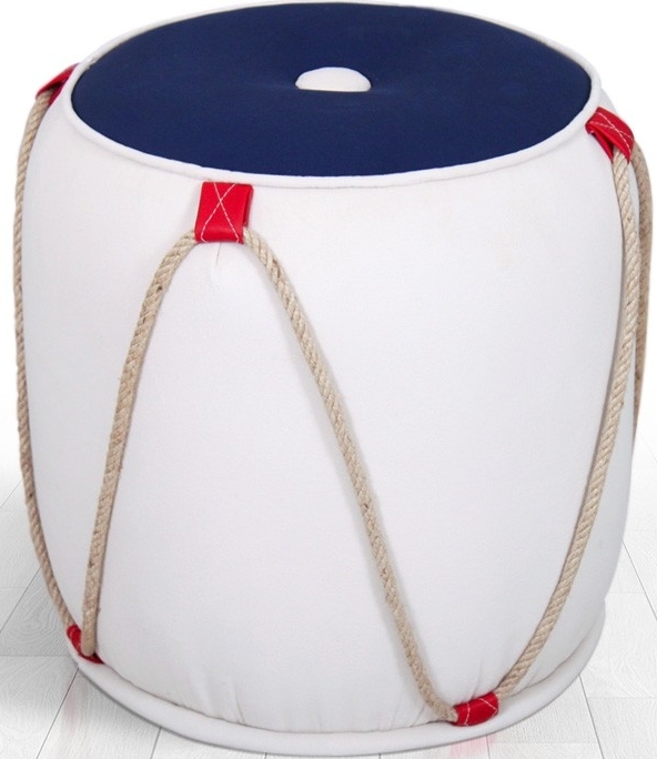 Fora puff 3 - Bl�/hvit