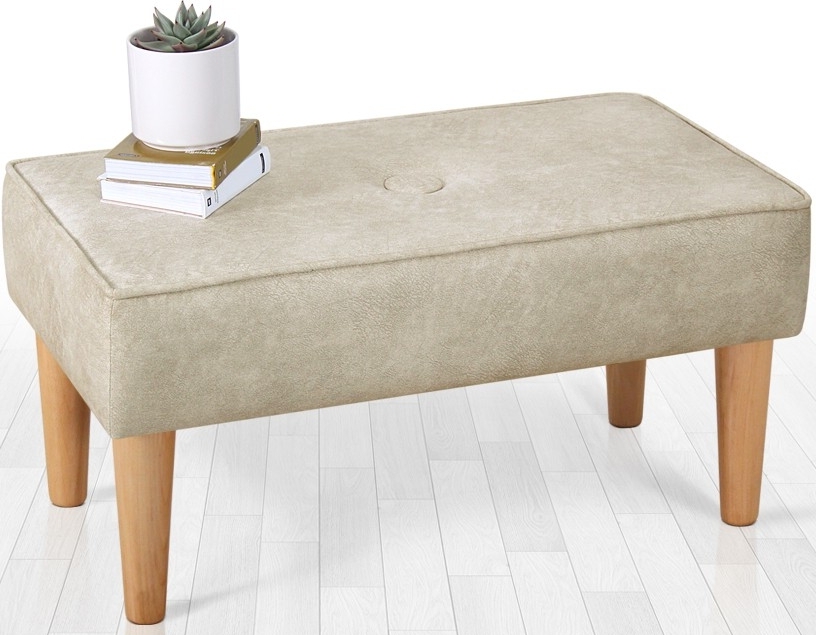 Firkantet krakk - Krem