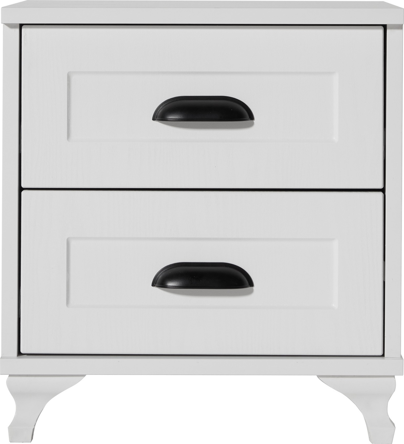 Tuvalle 47 nattbord - Hvit/valnøtt Tuvalle 47 nattbord - Hvit/valnøtt