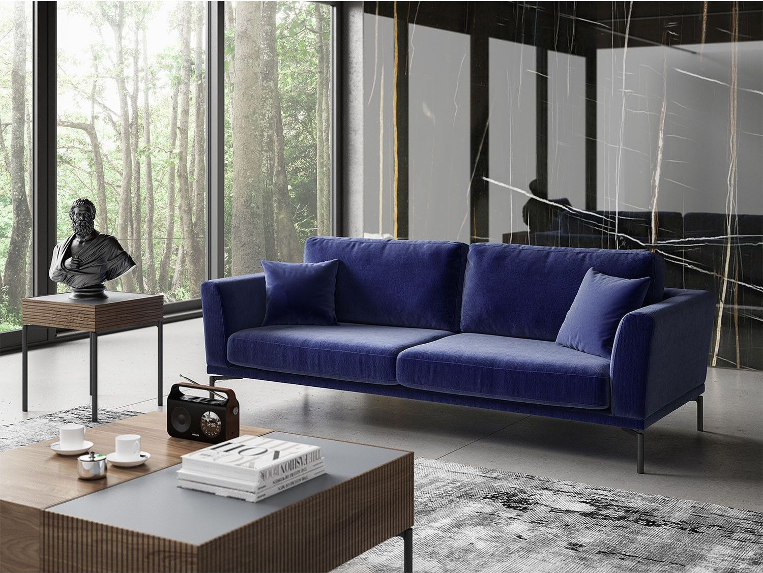 Jade 3-seters sofa - Bl�