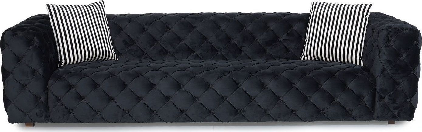 Zeus 4-seters sofa - Svart