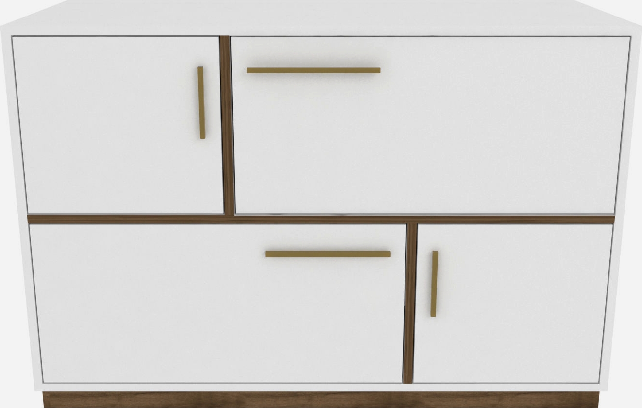 Mares skap - Hvit/valn�tt