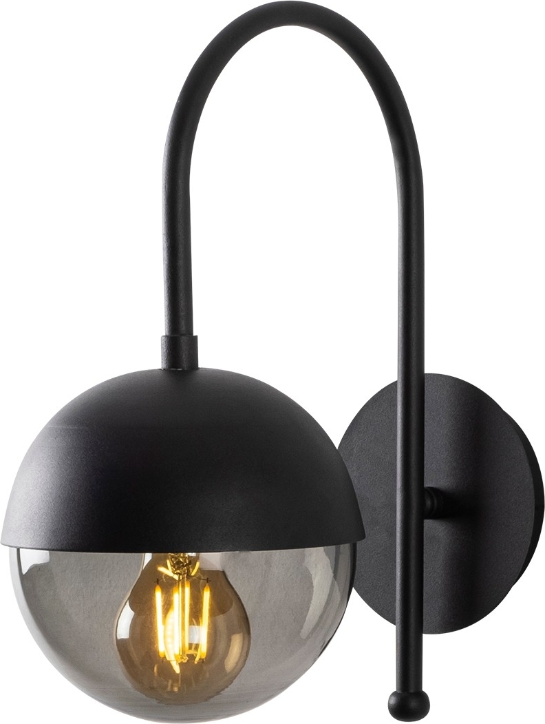 Karsholm vegglampe 3303 - Sort/fume