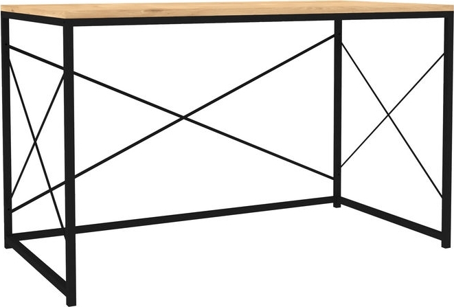 Work skrivebord - Safir eik/svart