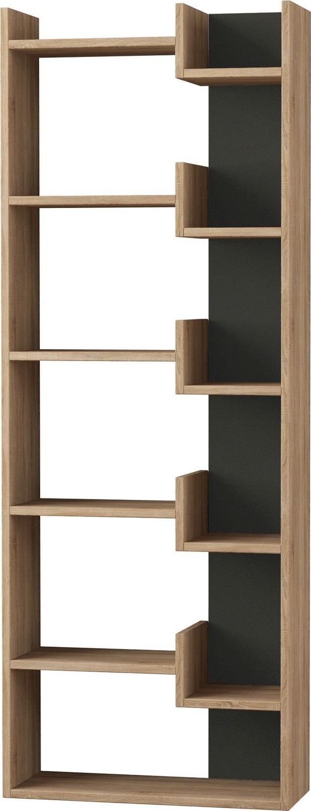 Oppa bokhylle - Mørk eik/antrasitt Oppa bokhylle - Mørk eik/antrasitt