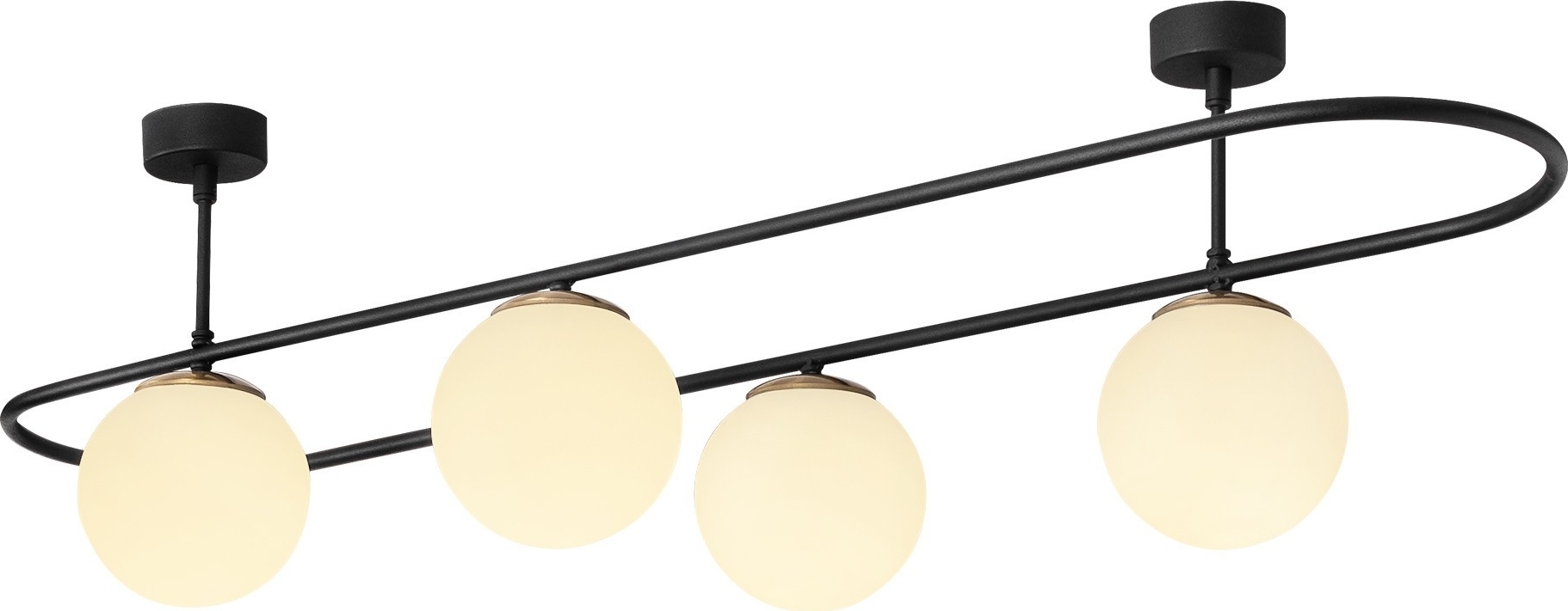 Abakus taklampe 4891 - Sort/hvit