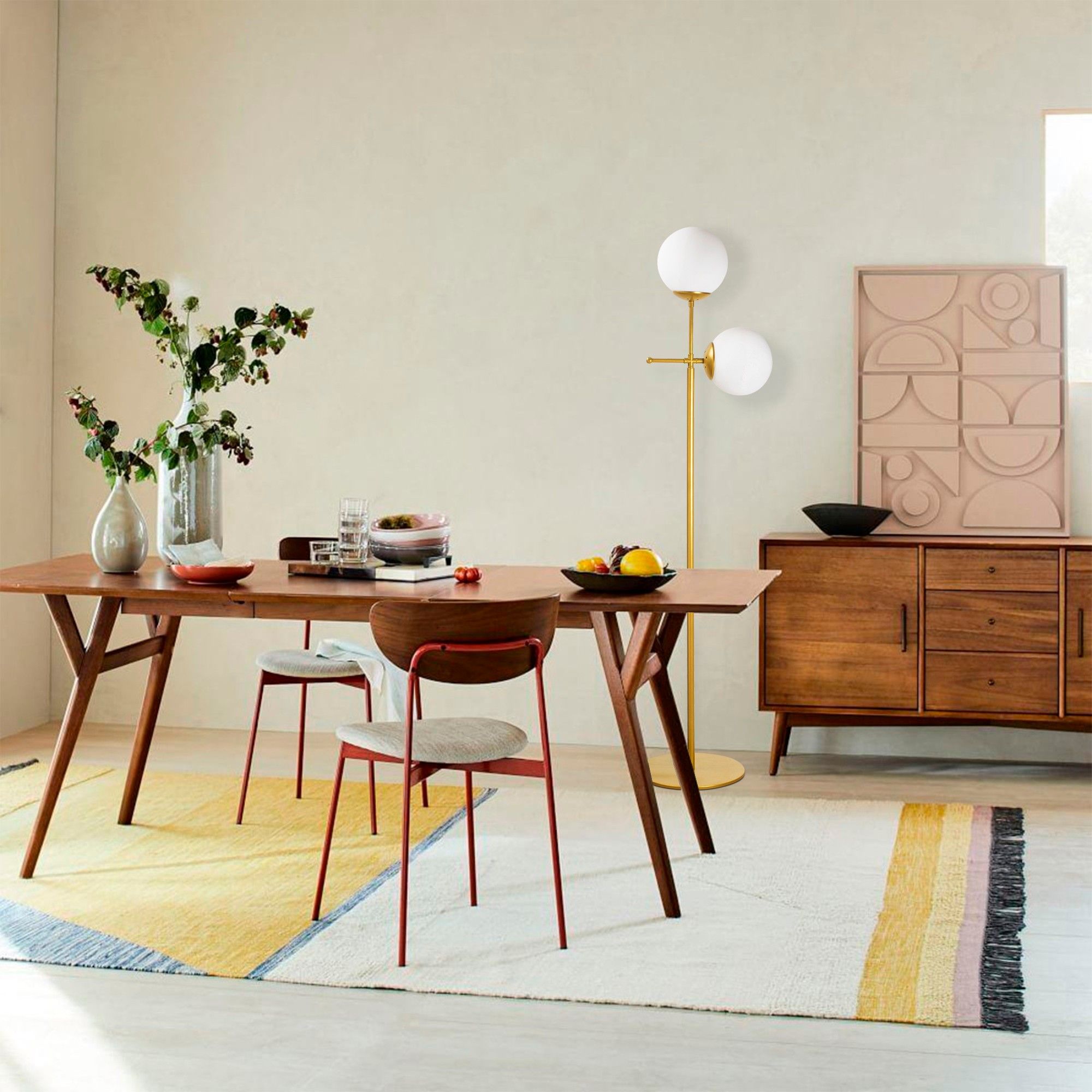 Mudoni gulvlampe - Gull Mudoni gulvlampe - Gull